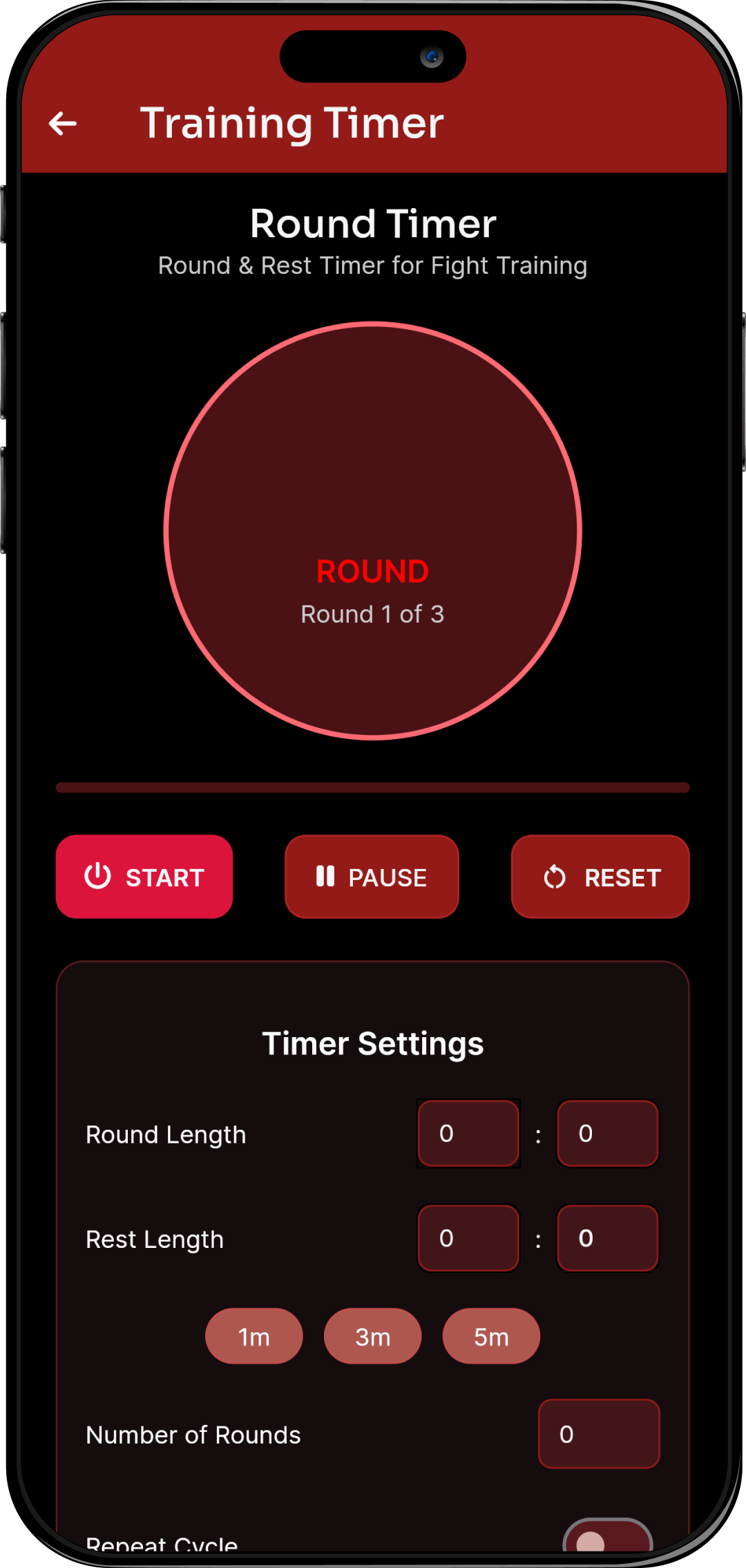 Training Matrix Loop
